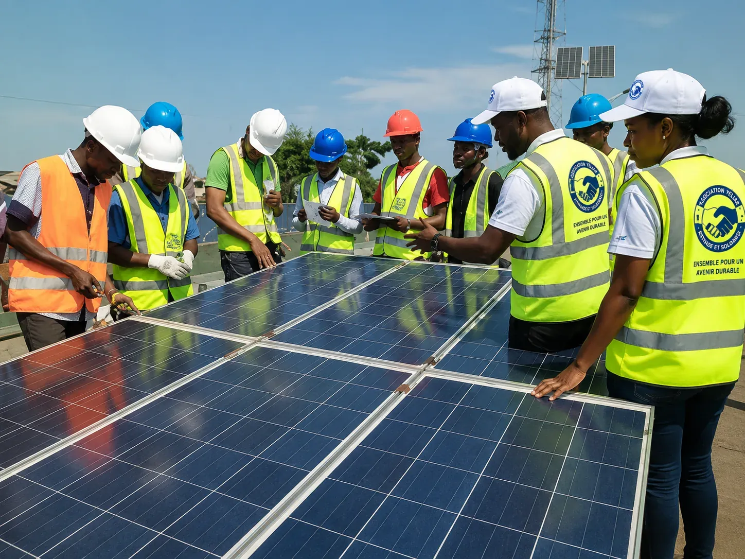 Formation des jeunes au montage de panneaux solaires à Lokossa